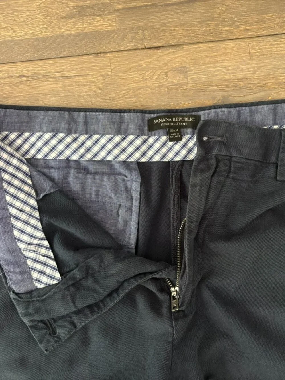 Banana Republic Kentfield Pant Men's Navy Chinos 36x34 EUC